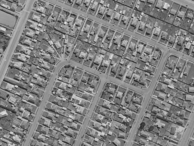 61 Tauiwi Crescent from the air, 1970-1974