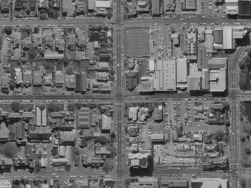 15 Worcester Boulevard from the air, 1970-1974