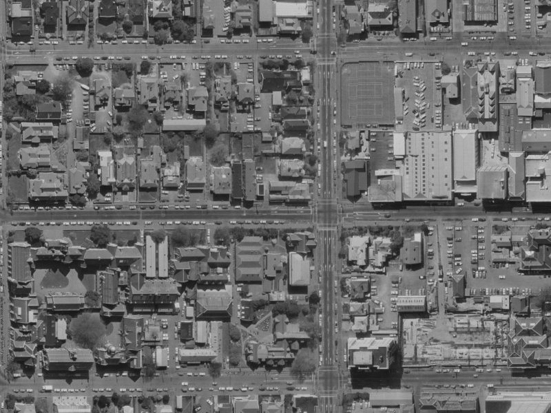 35E Worcester Street from the air, 1970-1974