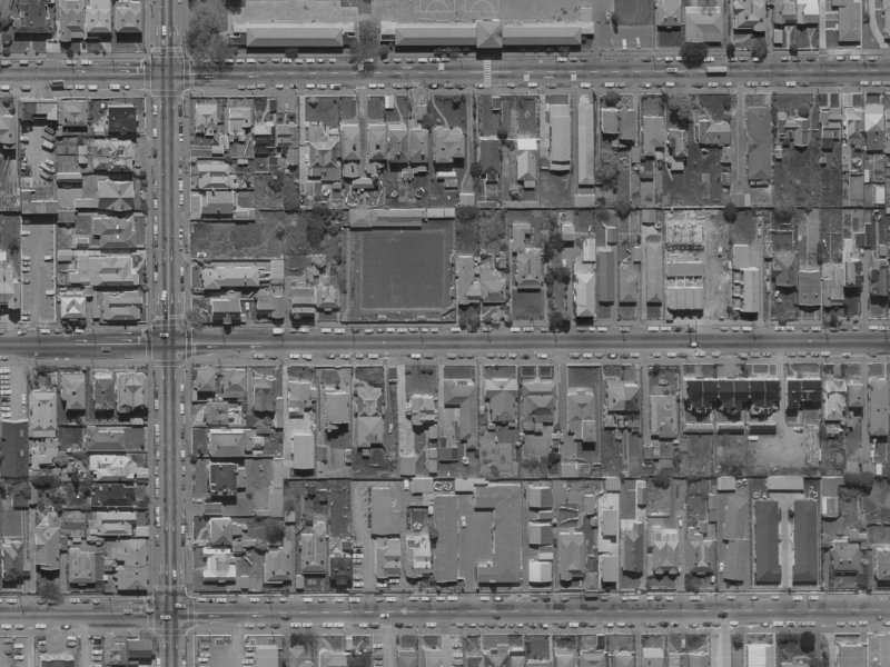 232 Worcester Street from the air, 1970-1974