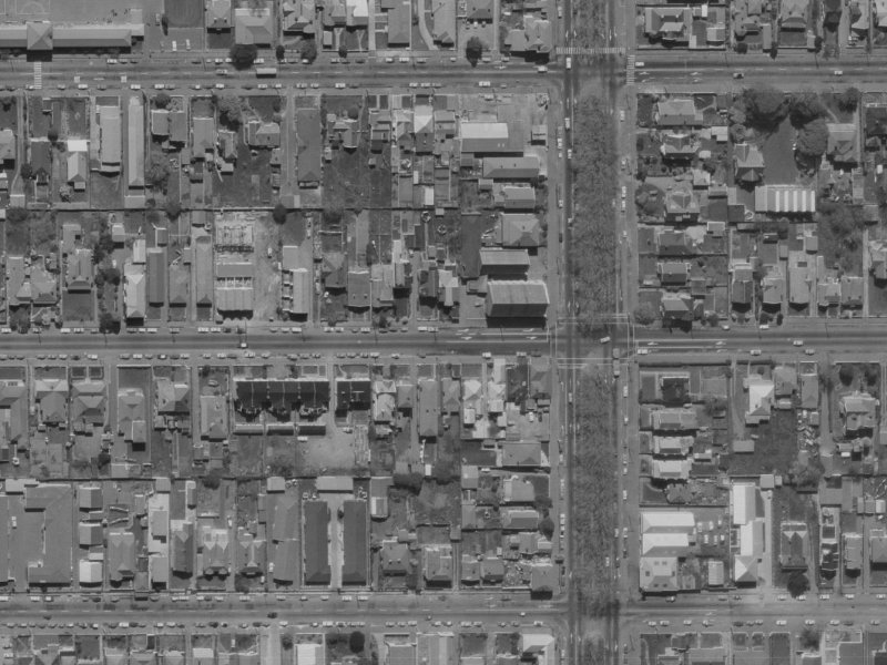 285A Worcester Street from the air, 1970-1974