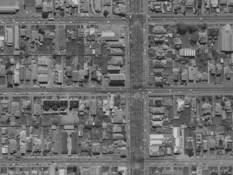 285 Worcester Street from the air, 1970-1974