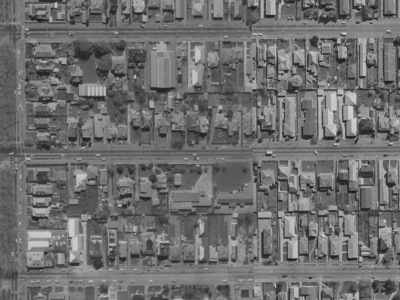 305E Worcester Street from the air, 1970-1974