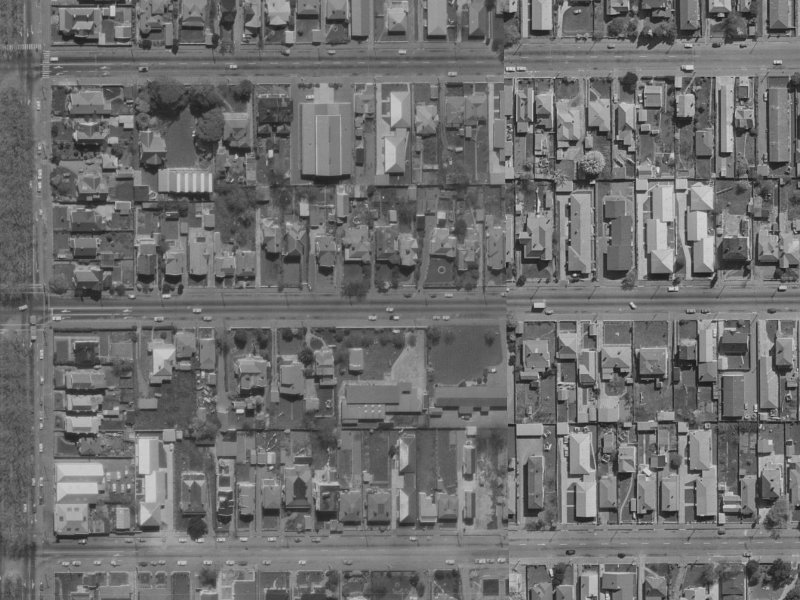 305 Worcester Street from the air, 1970-1974