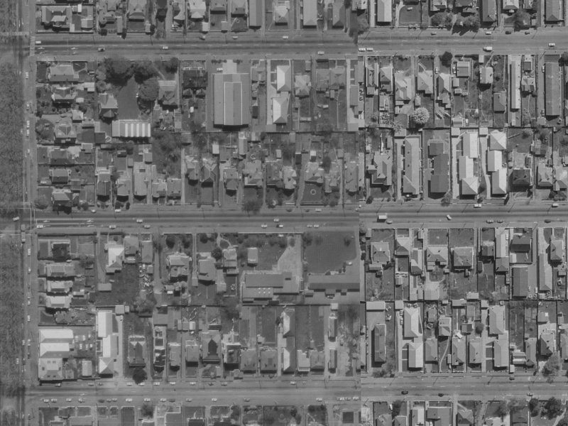 319 Worcester Street from the air, 1970-1974