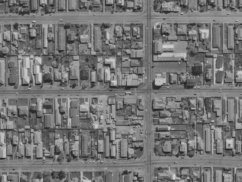 389 Worcester Street from the air, 1970-1974