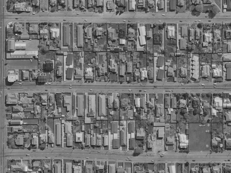 437 Worcester Street from the air, 1970-1974