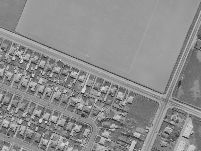 135–141 Buchanans Road from the air, 1970-1974