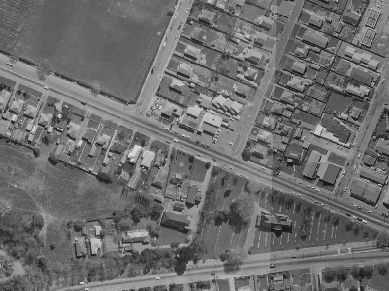 30 Yaldhurst Road from the air, 1970-1974