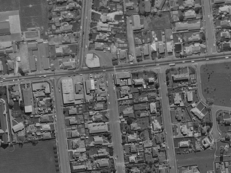 8/235 Riccarton Road from the air, 1970-1974