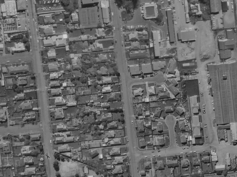 89 Mandeville Street from the air, 1970-1974