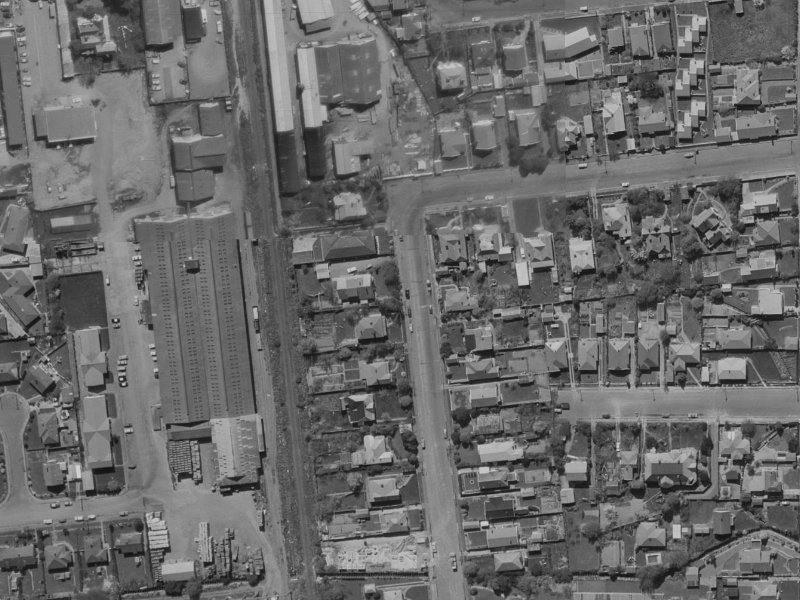 65 Brockworth Place from the air, 1970-1974