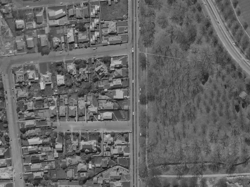 131 Deans Avenue from the air, 1970-1974