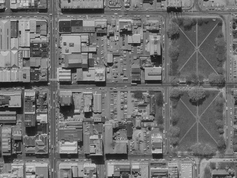 157 Worcester Street from the air, 1970-1974
