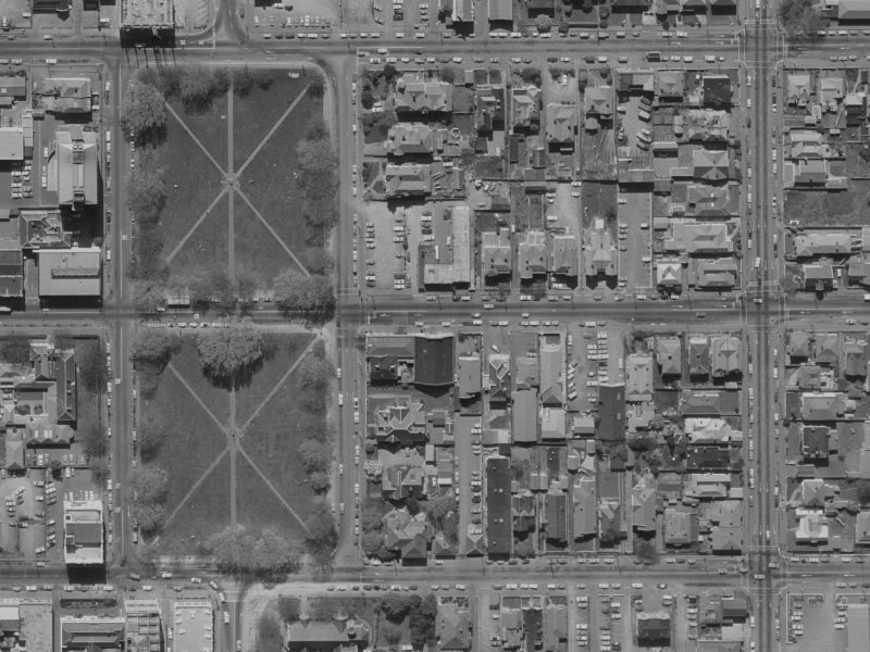 180 Worcester Street from the air, 1970-1974