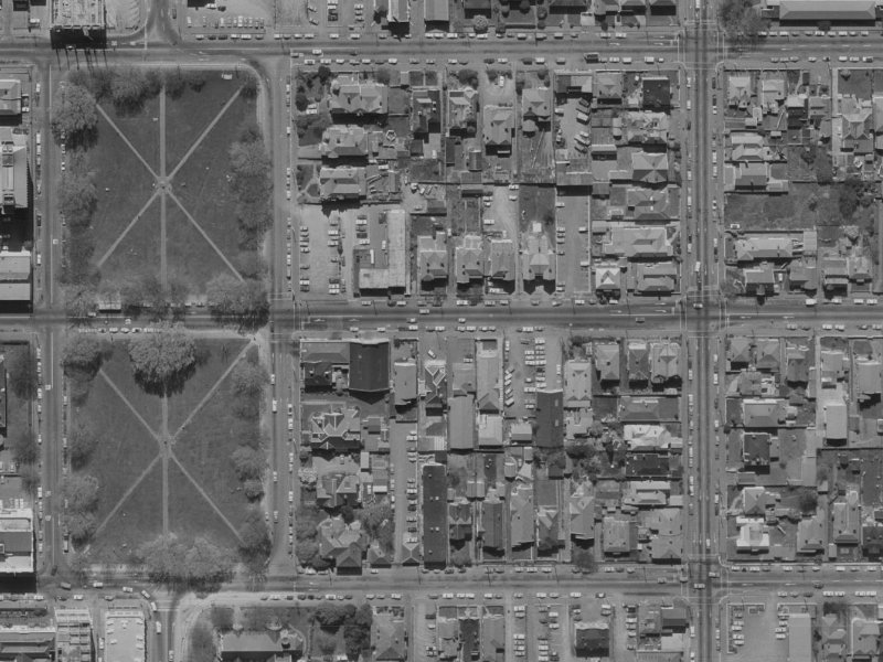 186 Worcester Street from the air, 1970-1974