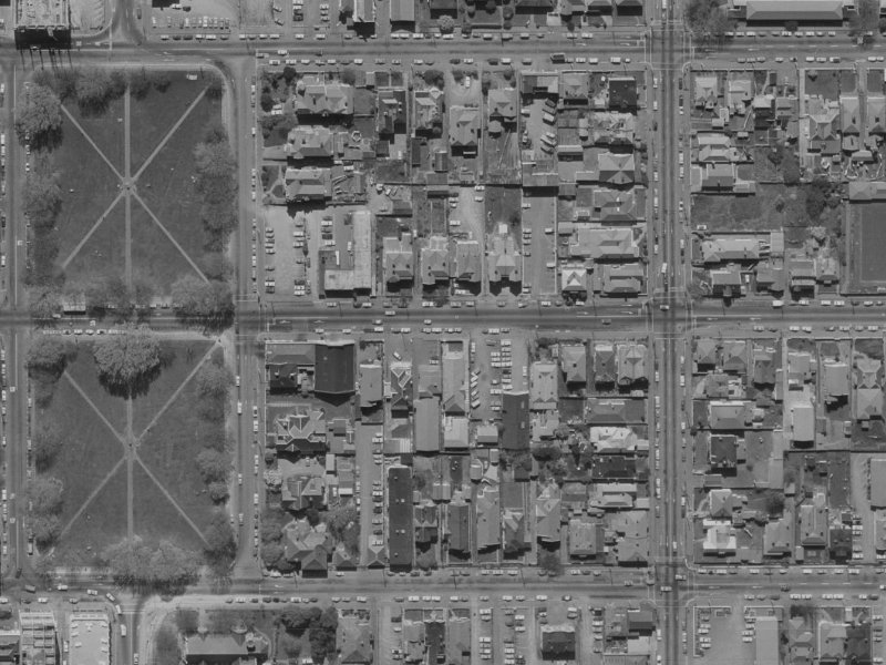 190 Worcester Street from the air, 1970-1974