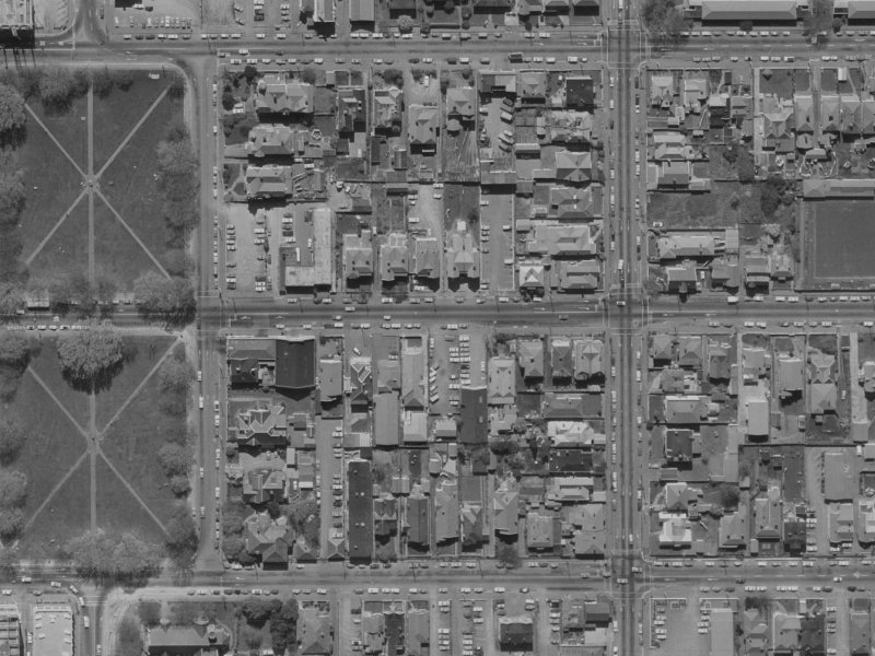 194 Worcester Street from the air, 1970-1974