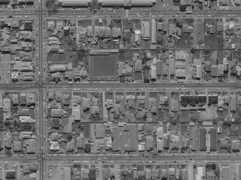 234 Worcester Street from the air, 1970-1974