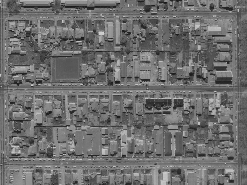 248 Worcester Street from the air, 1970-1974