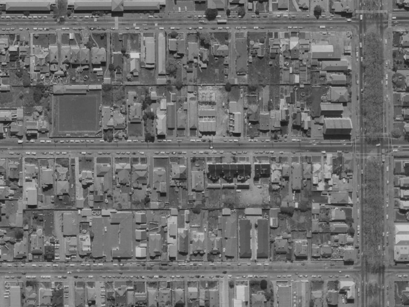 256 Worcester Street from the air, 1970-1974