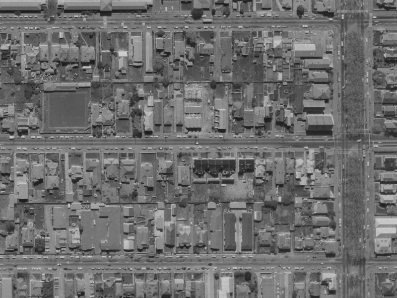 258 Worcester Street from the air, 1970-1974