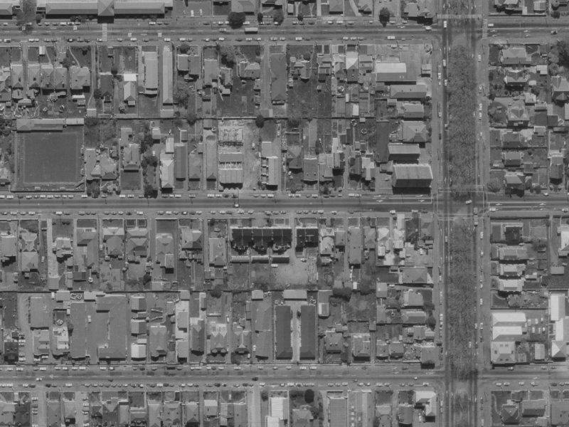 266 Worcester Street from the air, 1970-1974