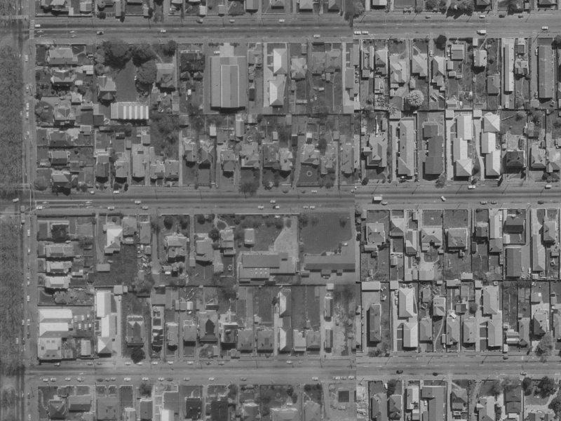 296 Worcester Street from the air, 1970-1974