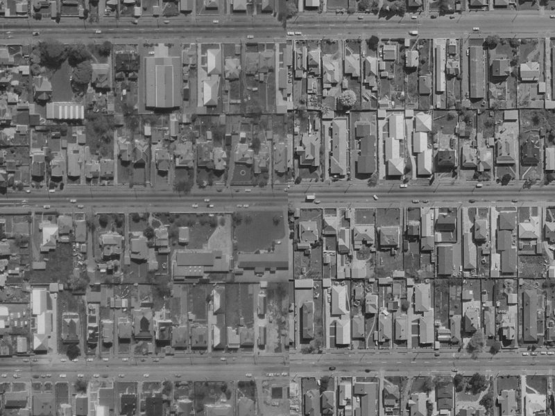 6/324 Worcester Street from the air, 1970-1974