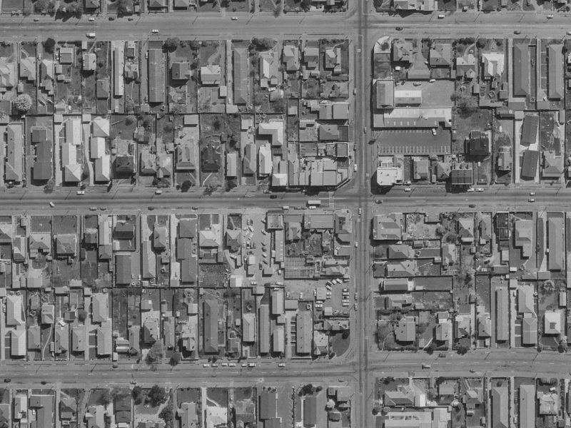 378 Worcester Street from the air, 1970-1974