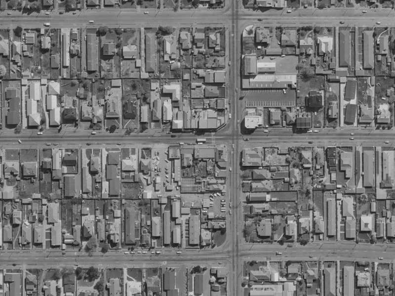 382 Worcester Street from the air, 1970-1974