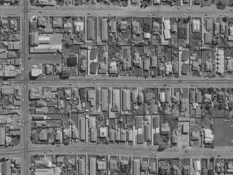 416 Worcester Street from the air, 1970-1974