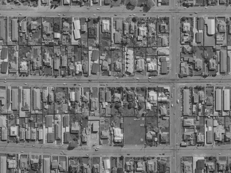 448 Worcester Street from the air, 1970-1974