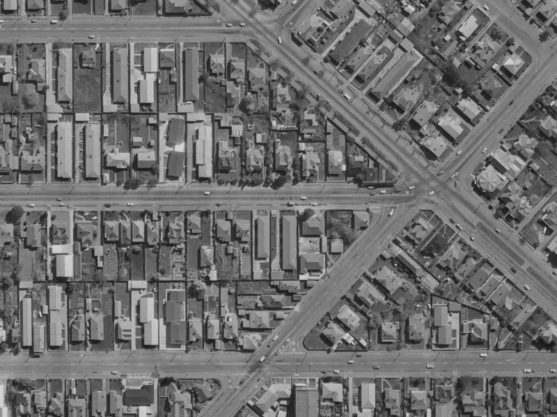 552 Worcester Street from the air, 1970-1974