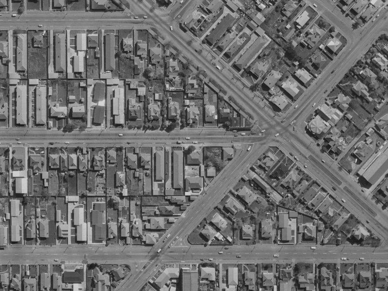556 Worcester Street from the air, 1970-1974