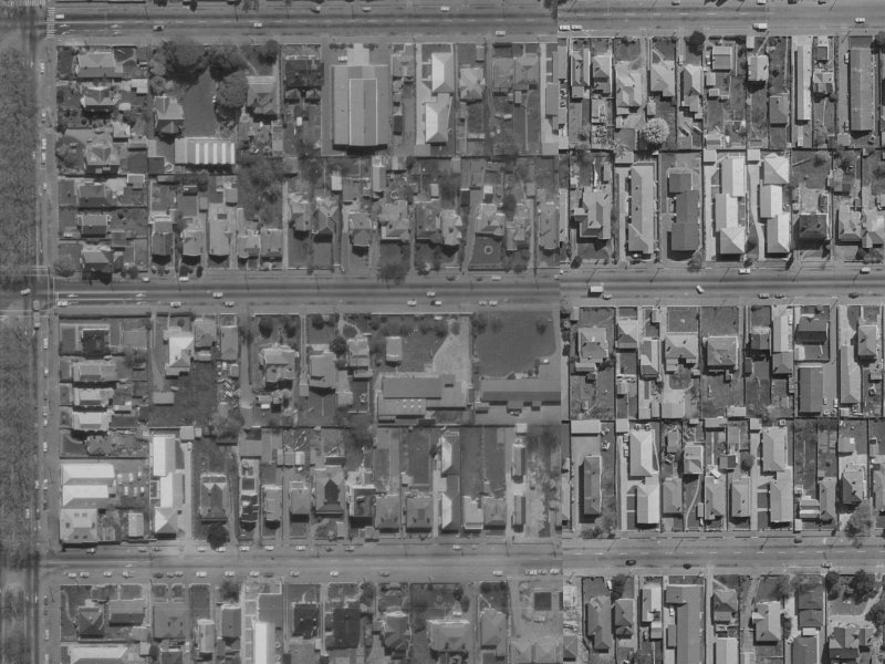 306 Worcester Street from the air, 1970-1974