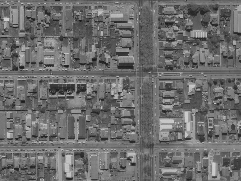 280 Worcester Street from the air, 1970-1974