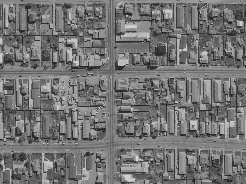 84 Stanmore Road from the air, 1970-1974