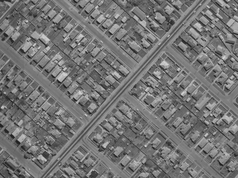 57 Buckleys Road from the air, 1970-1974