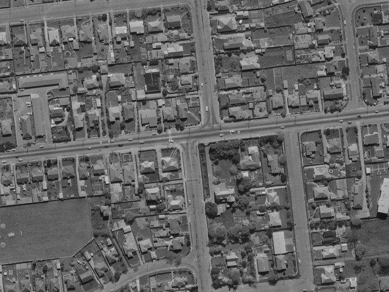 305A Riccarton Road from the air, 1970-1974