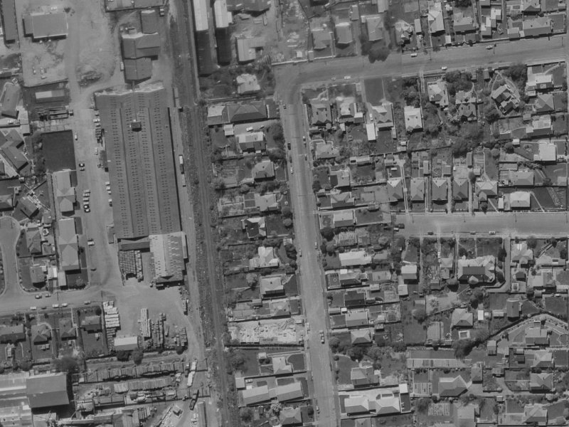 66-67 Brockworth Place from the air, 1970-1974