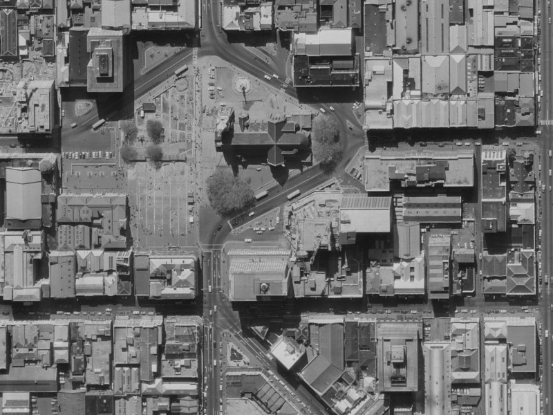 24-2 Cathedral Square from the air, 1970-1974