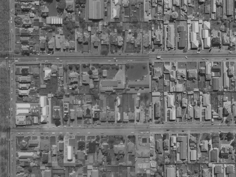 148B Fitzgerald Avenue from the air, 1970-1974