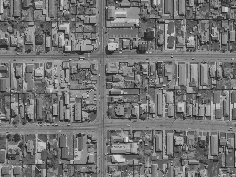 78 Stanmore Road from the air, 1970-1974