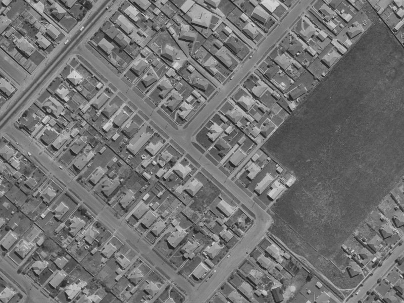 Pamela Street from the air, 1970-1974