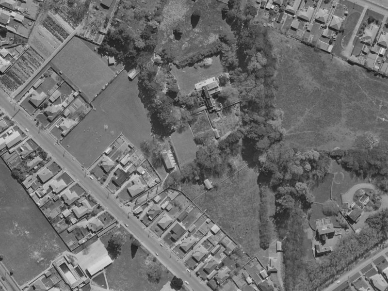 Haineswood Lane from the air, 1970-1974