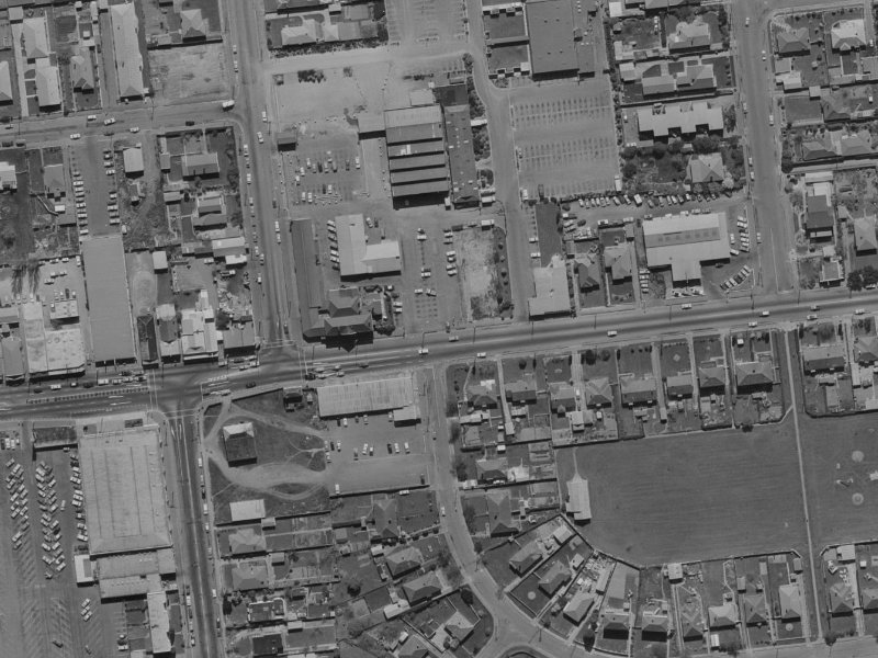 350 Riccarton Road from the air, 1970-1974