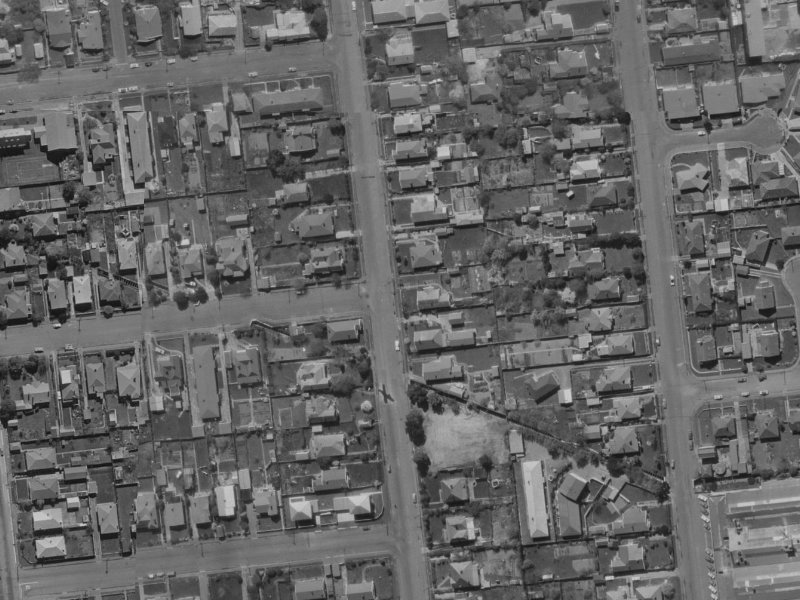84 Picton Avenue from the air, 1970-1974
