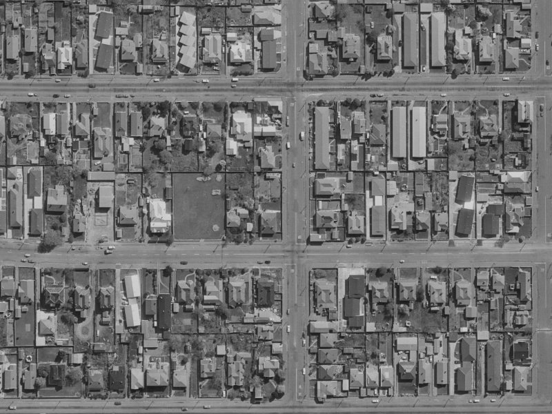 63 England Street from the air, 1970-1974
