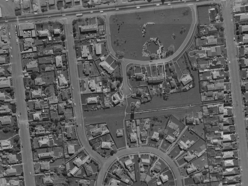 Tara Street from the air, 1970-1974